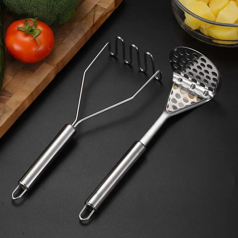 Baby Food Masher - Stainless Steel Manual Potato Masher Wave