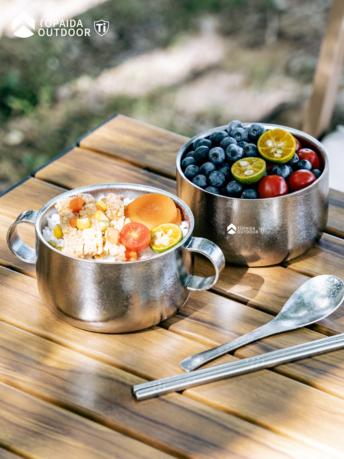 Baby Food Healthy - Pure Titanium Bowl Double Layer Baby