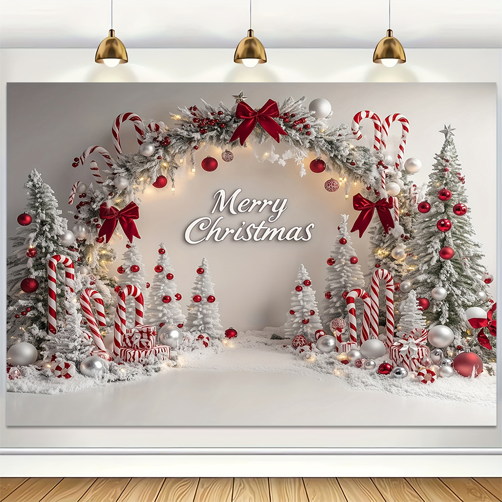 Baby Xmas Food - Merry Christmas Backdrop Xmas Tree Snowflake