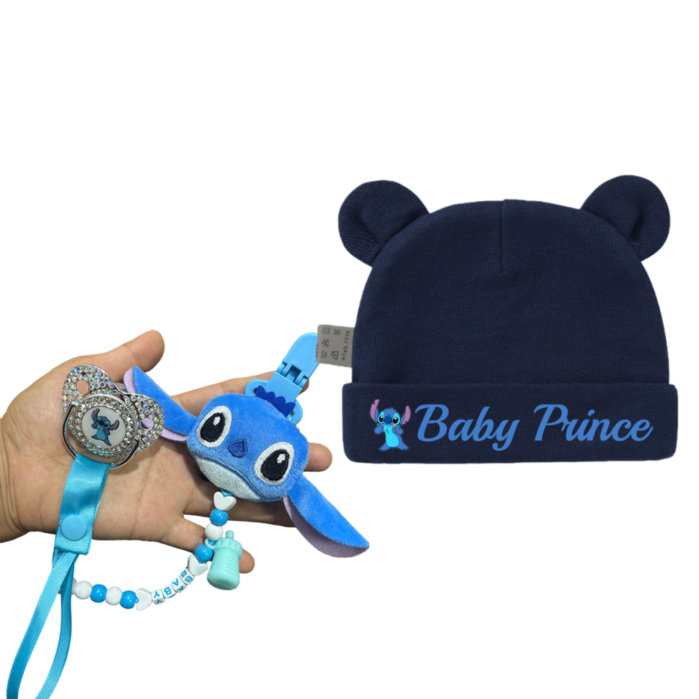 Baby Food Age - 49.Cute cartoon style pacifier &clip&hat Suitable