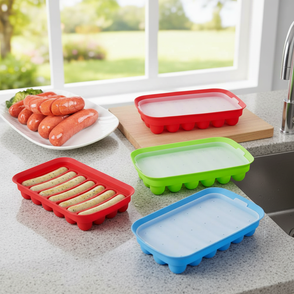 Baby Food Healthy - 1pcs Healthy Bake Silicone Sausage Mould