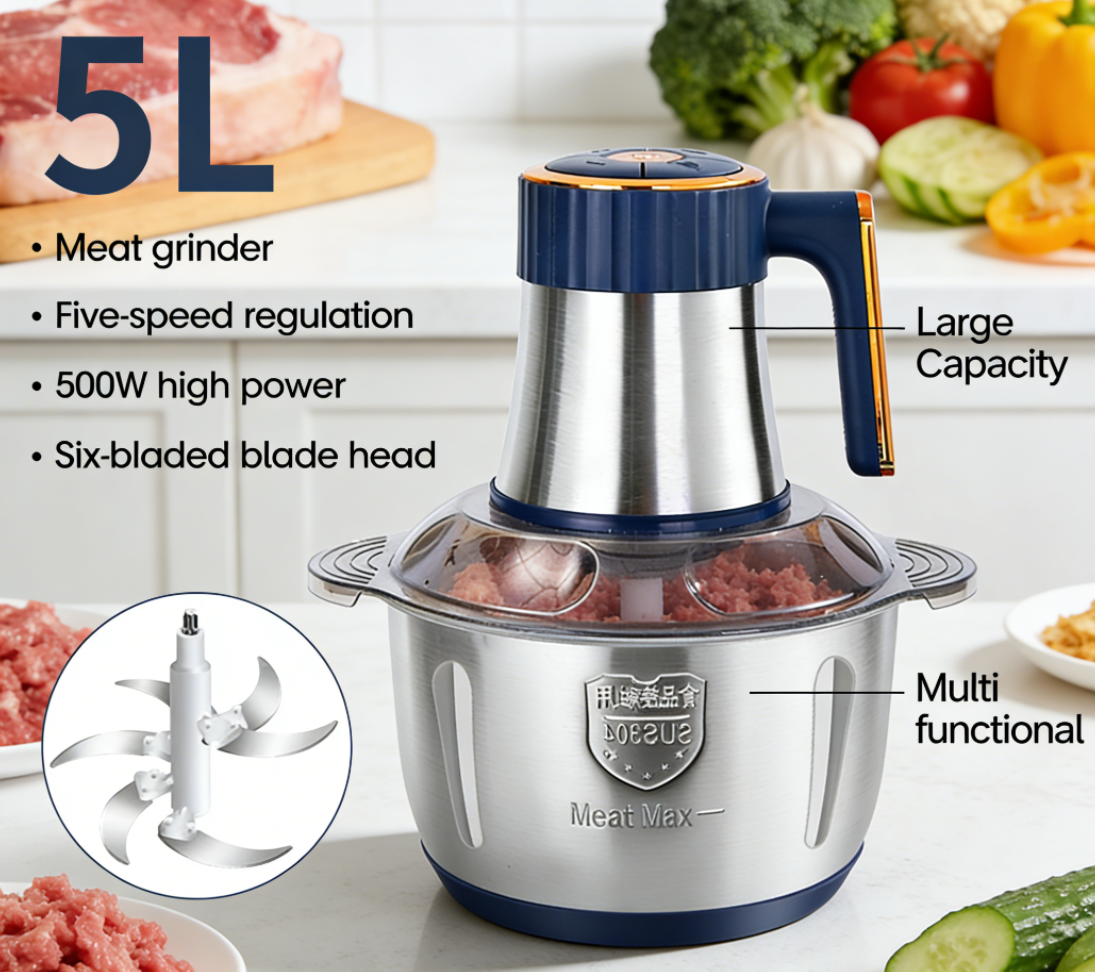 Baby Food Masher - High-grade 5L 304 Stainless Steel Electric