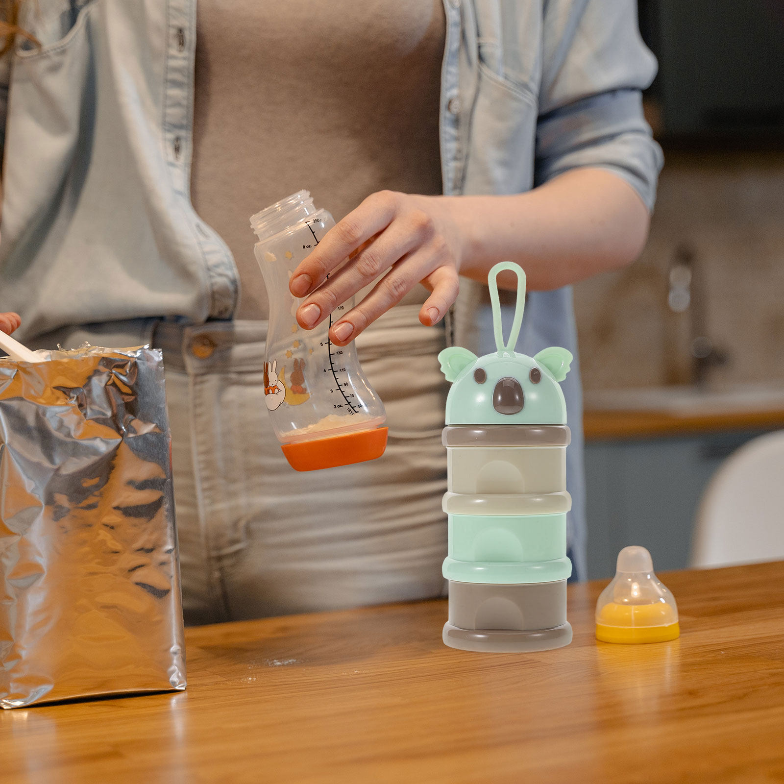 Stackable 3 Compartment Portab - Baby Food On The Go ulasan dan harga