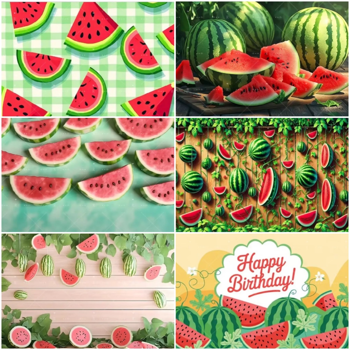  Cartoon Watermelon Theme Bir - Baby Food Newborn ulasan dan harga