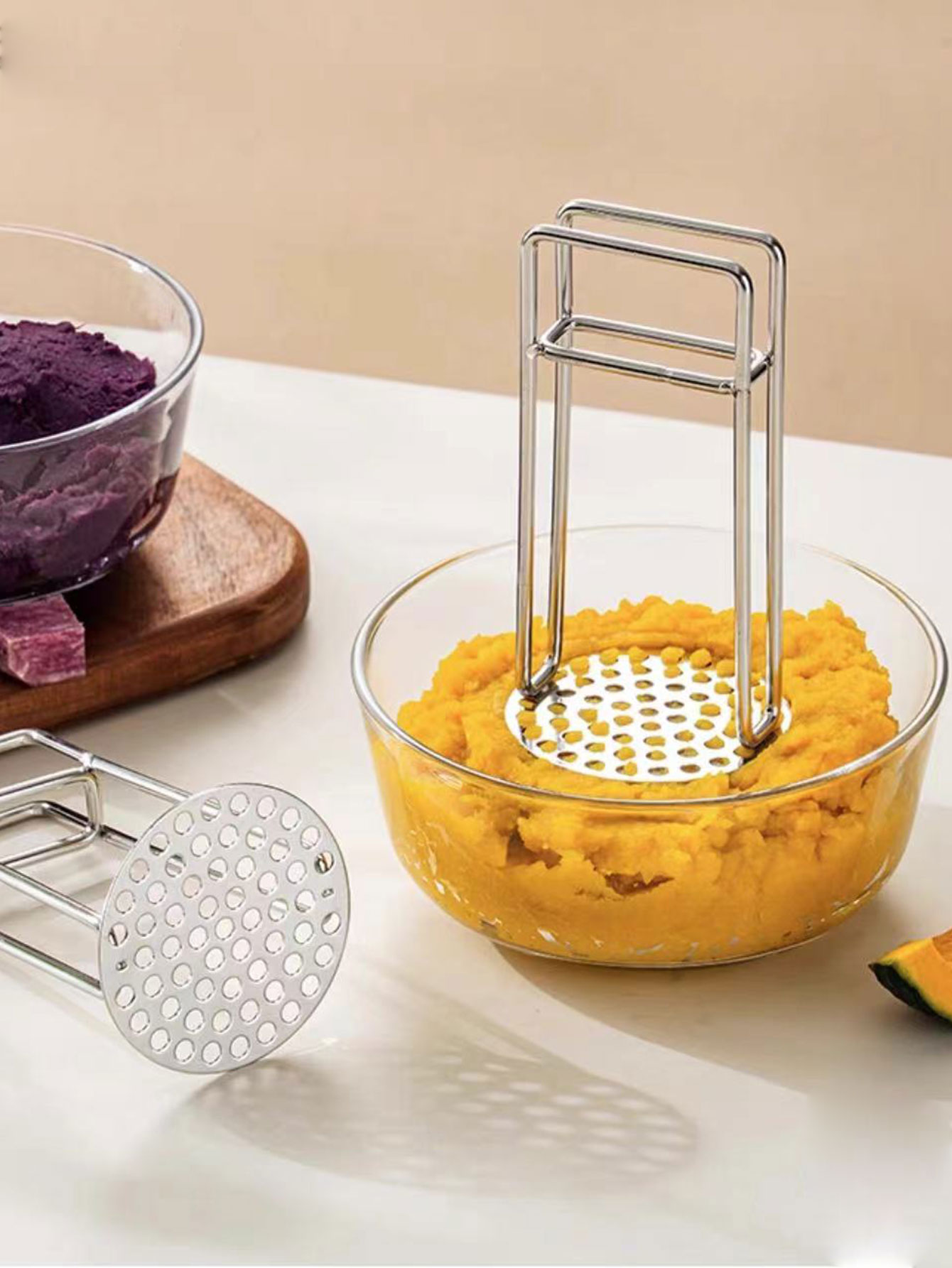 304 Stainless Steel Potato Mas - Baby Food Masher ulasan dan harga