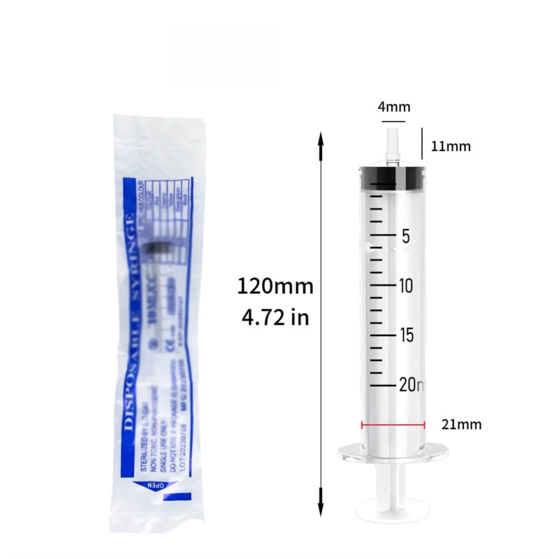 Straight Mouth Plastic Syringe - Baby Food Allergy Rash ulasan dan harga
