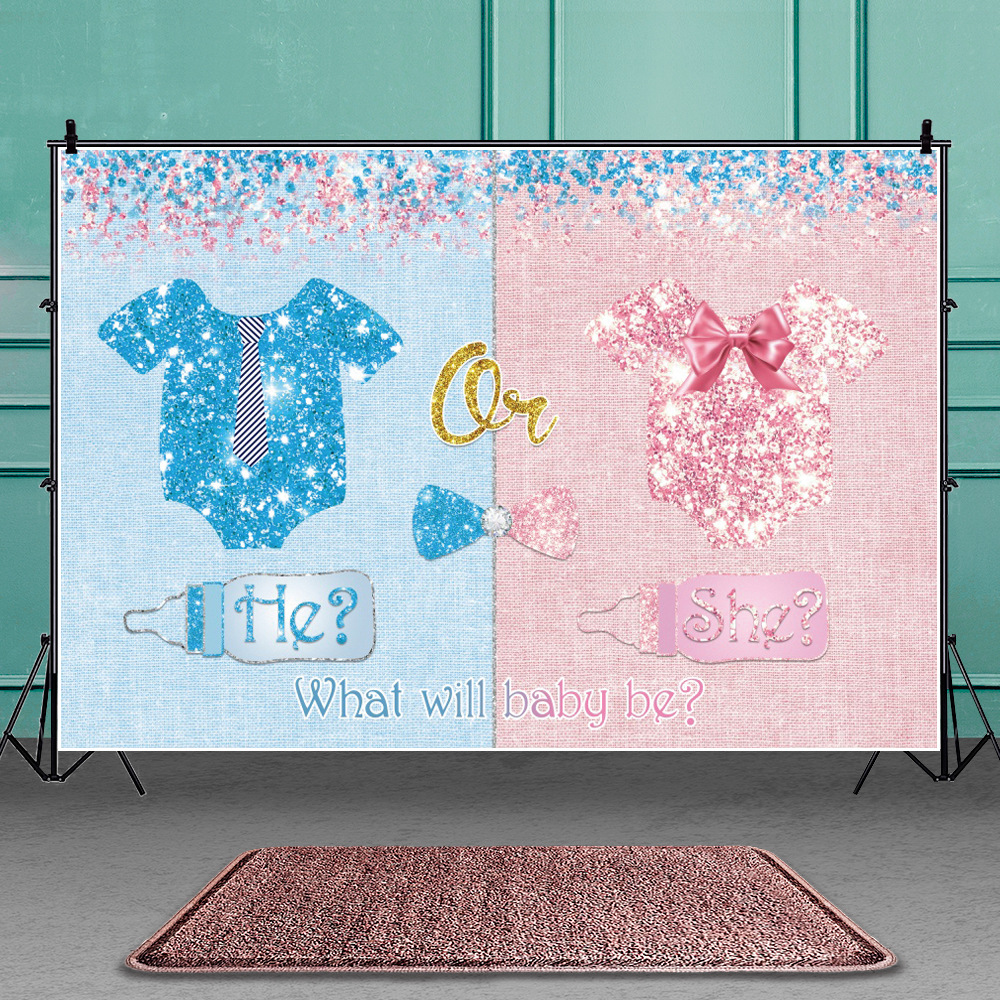 Blue Pink He Or She Gender Rev - Baby Food Newborn ulasan dan harga