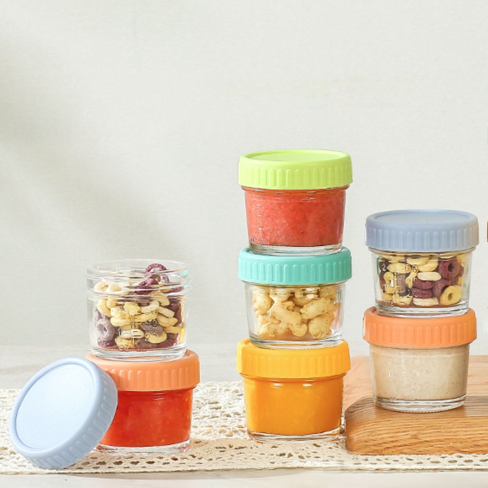 6pcs Mason Jar Glass Baby Food - Baby Food In Jars ulasan dan harga