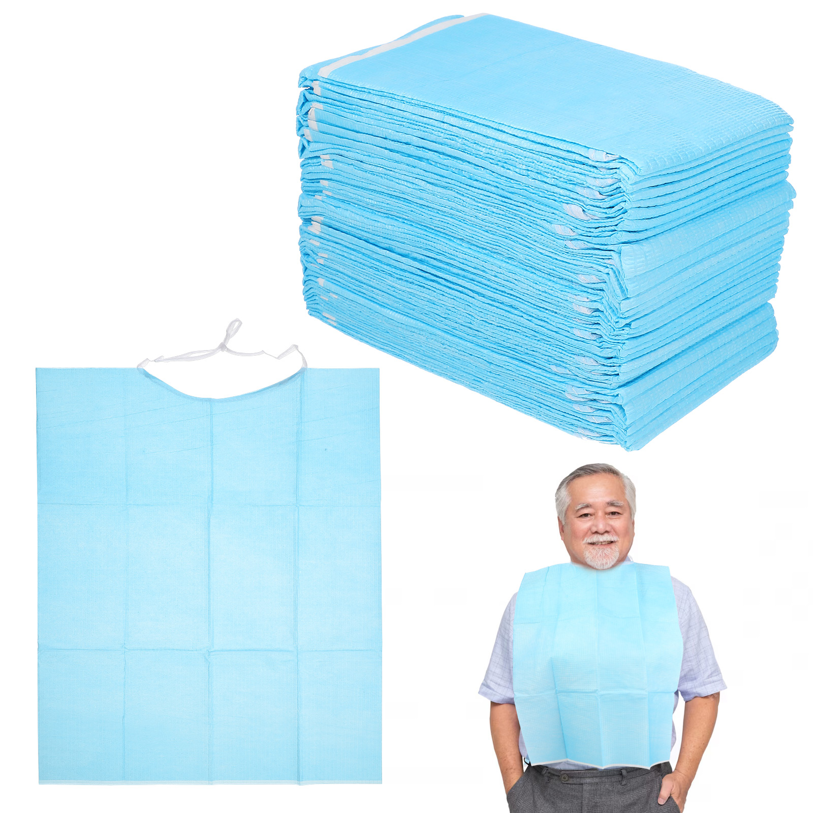 30 Pcs Adult Washable Bibs Ric - Baby Food Age ulasan dan harga