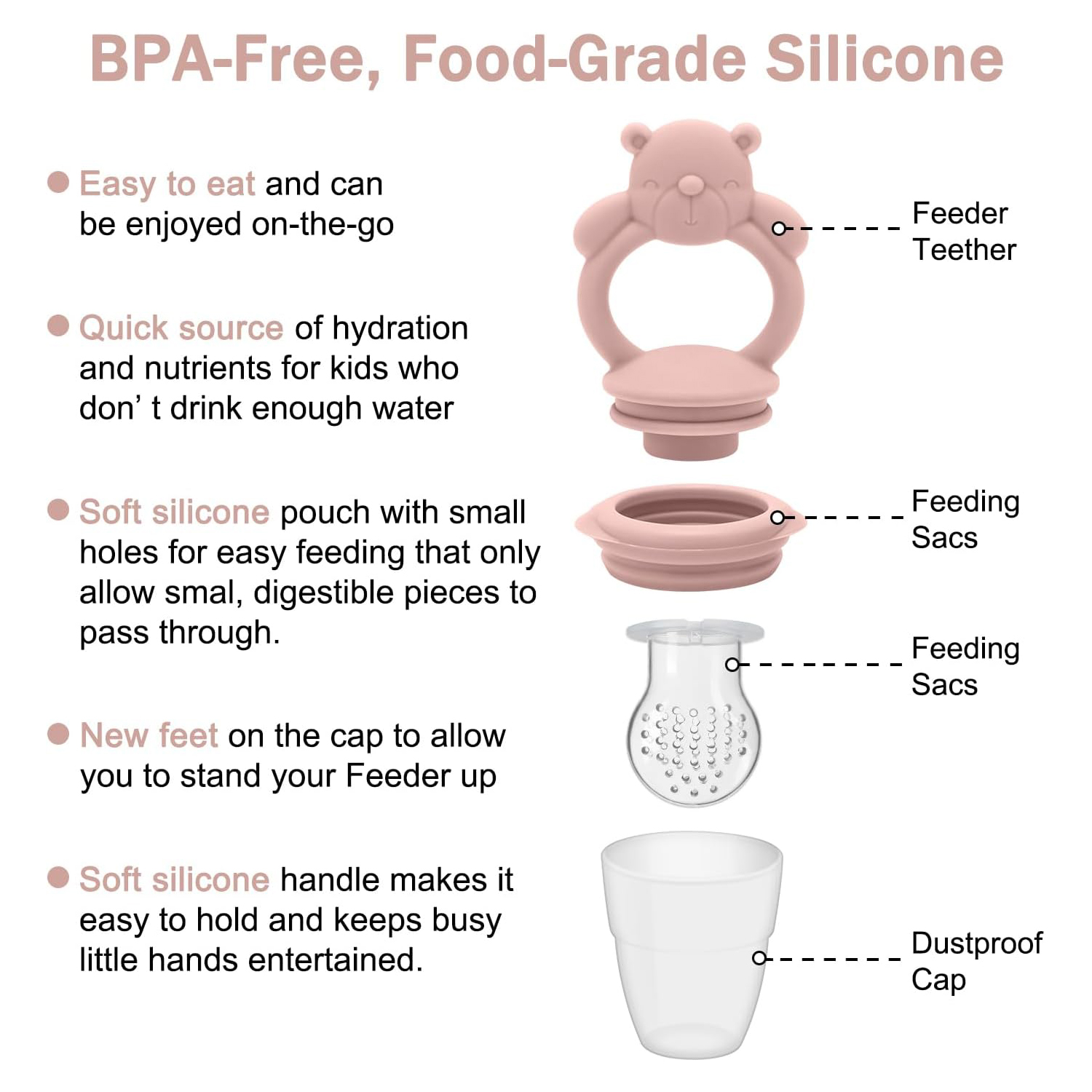 Baby Fruit & Food Feeder Pacif - Baby Food For 2 Year Old ulasan dan harga