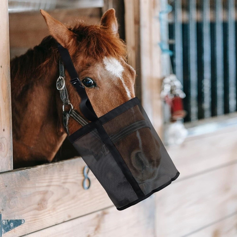 Portable Leak-Proof Horse Feed - Mesh Feeder Bag ulasan dan harga