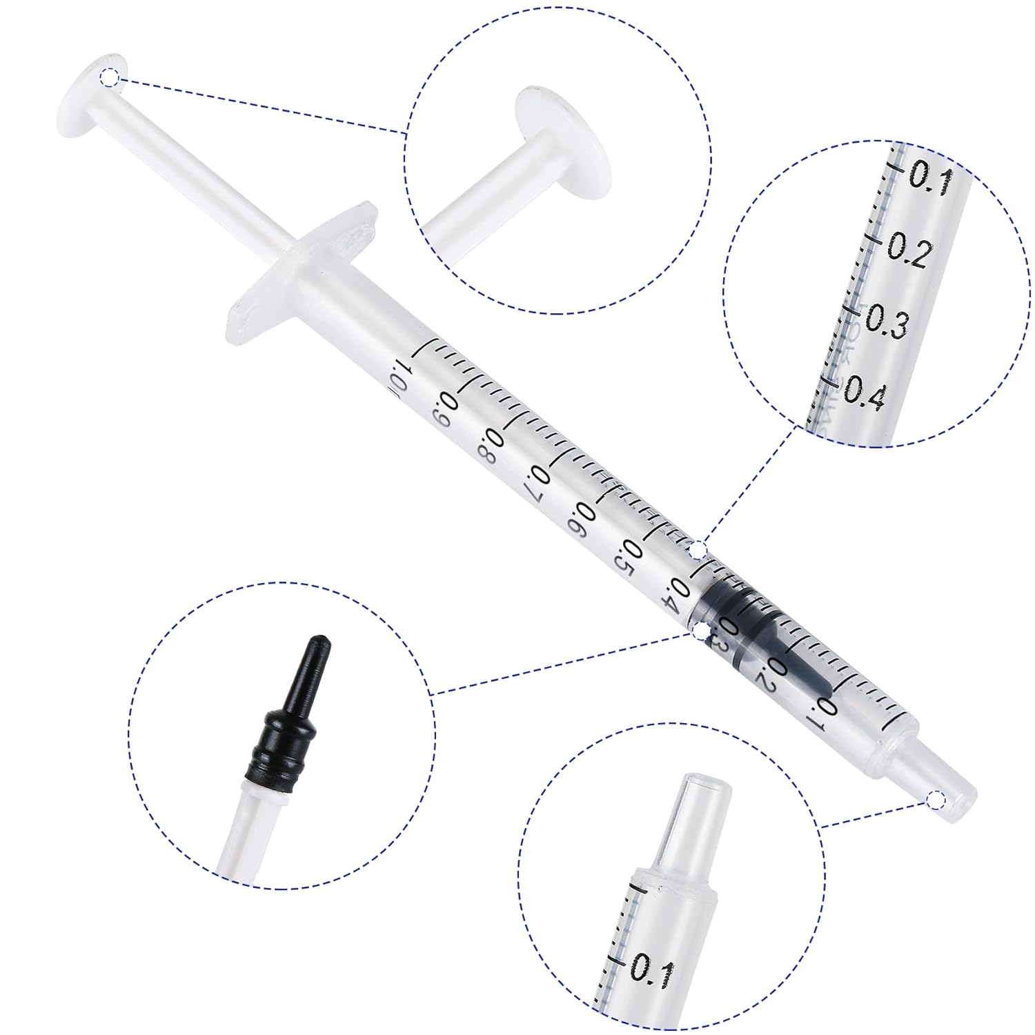 100Pcs 1ml/cc Sterile Straight - Baby Food Allergy Rash ulasan dan harga