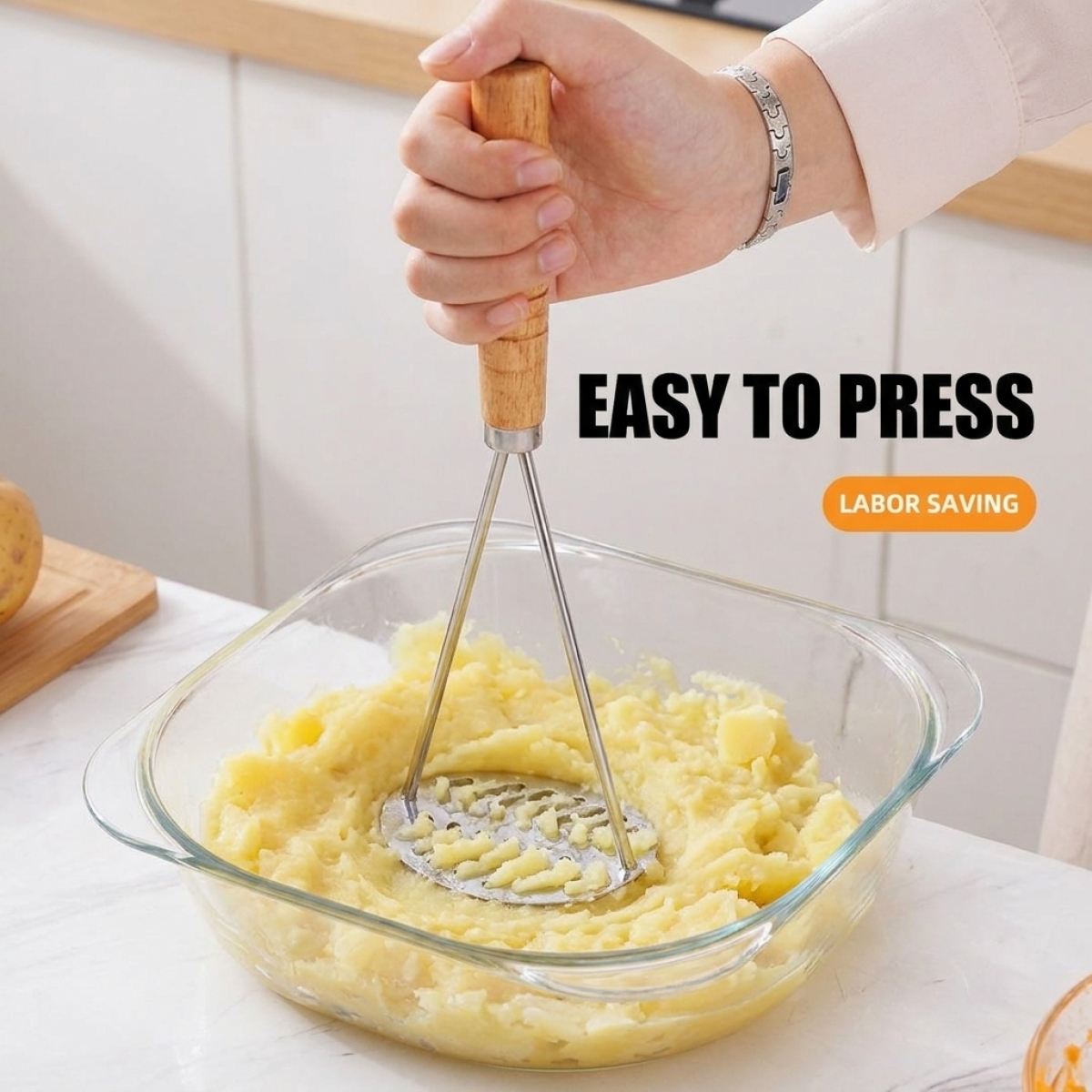 Stainless Steel Potato Masher  - Baby Food Healthy ulasan dan harga