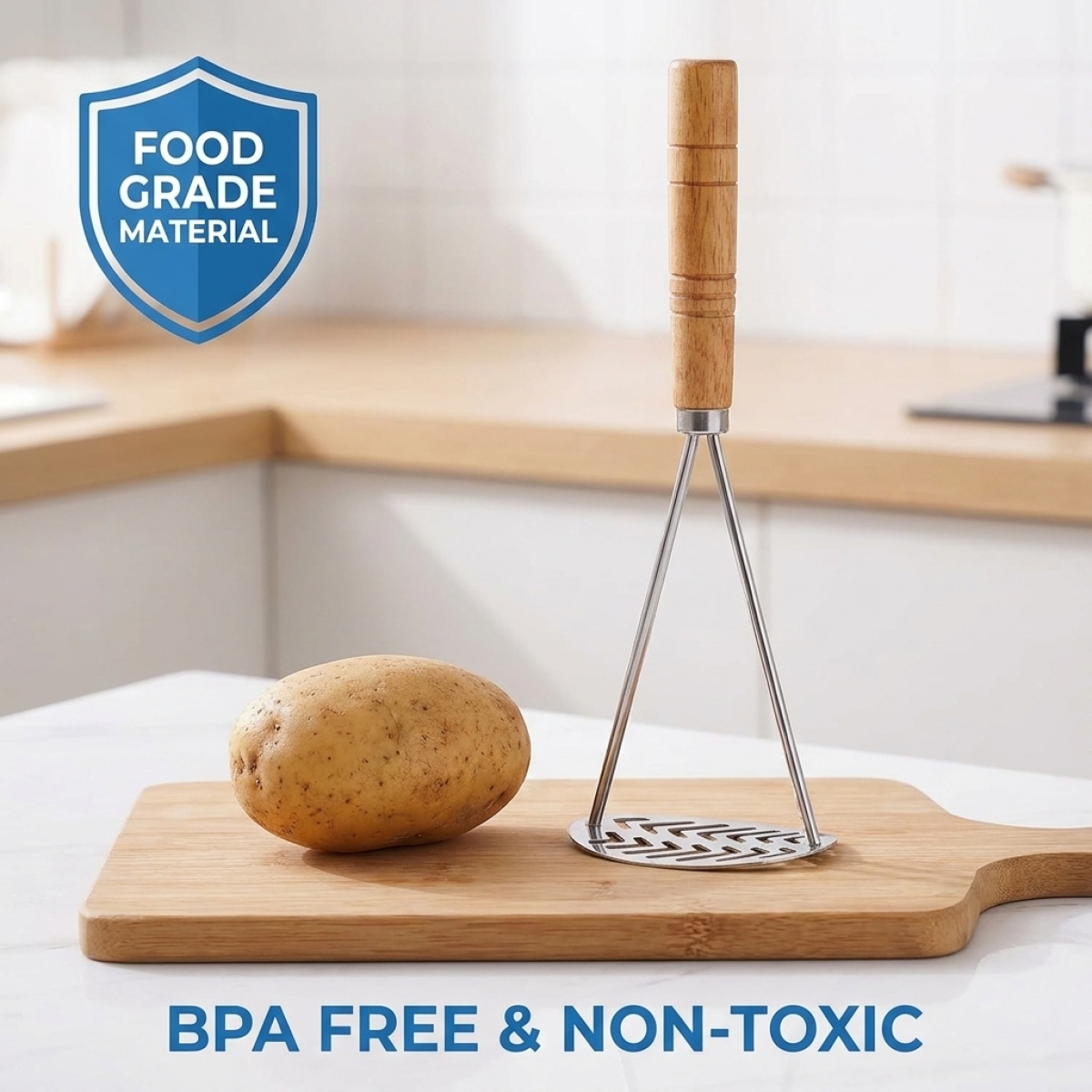 Stainless Steel Potato Masher  - Baby Food Healthy ulasan dan harga