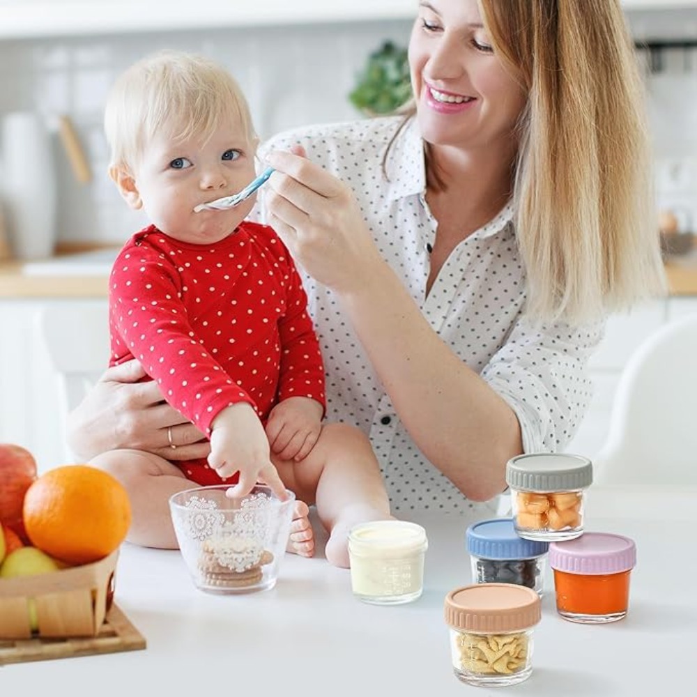 6pcs Mason Jar Glass Baby Food - Baby Food In Jars ulasan dan harga