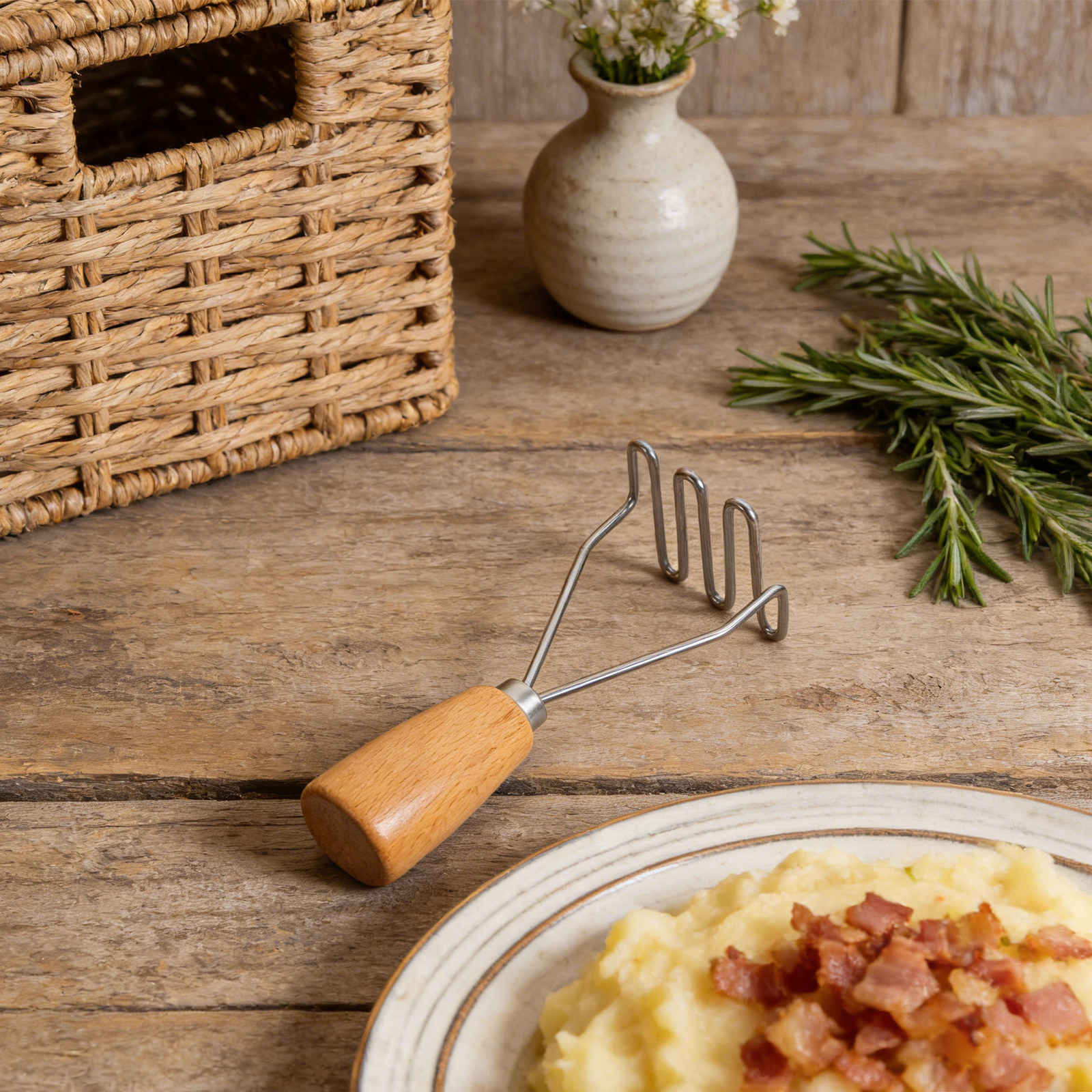 Stainless Steel Potato Masher  - Baby Food Masher ulasan dan harga