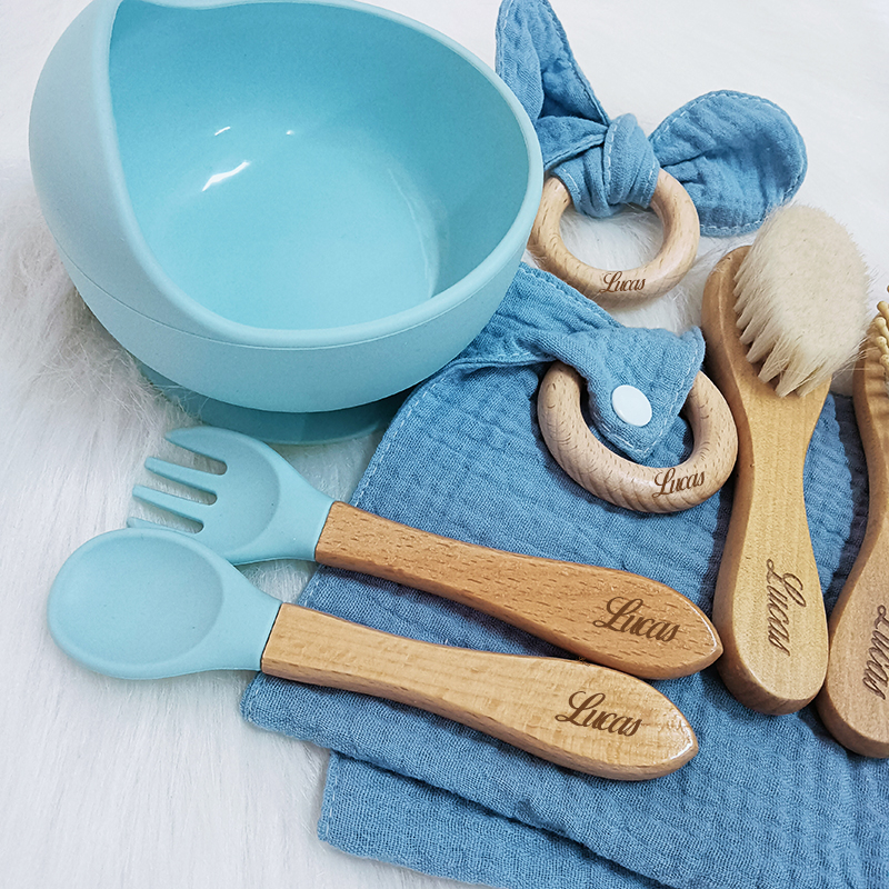 7PCS/Set Personalized Name Bab - Baby Food Bowl ulasan dan harga