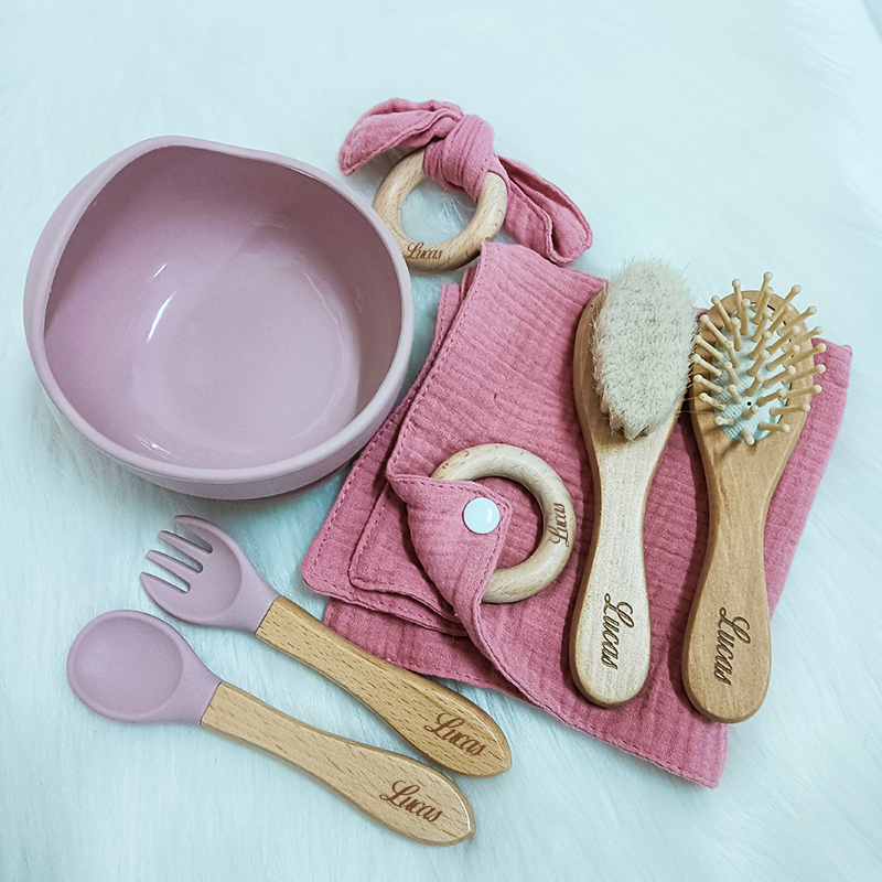 7PCS/Set Personalized Name Bab - Baby Food Bowl ulasan dan harga
