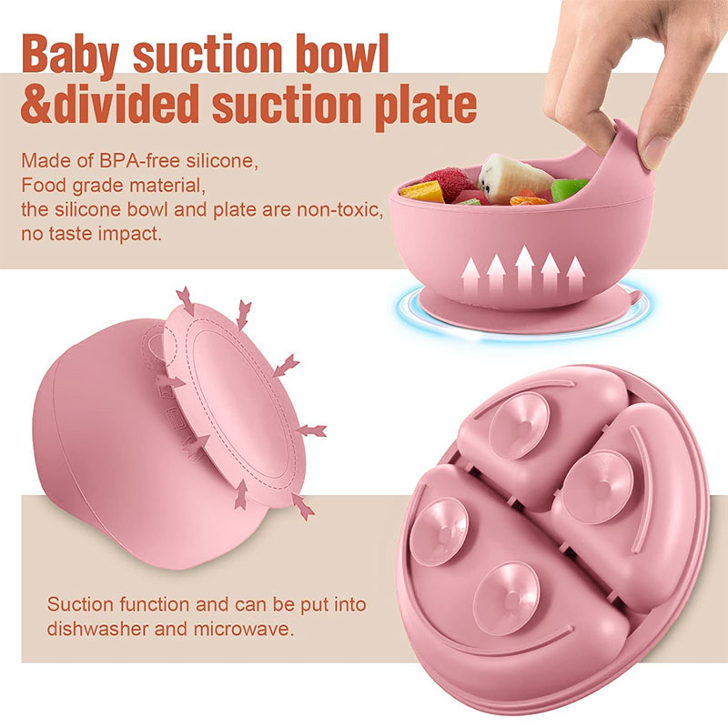 Children's silicone tableware  - Baby Food Bowl ulasan dan harga