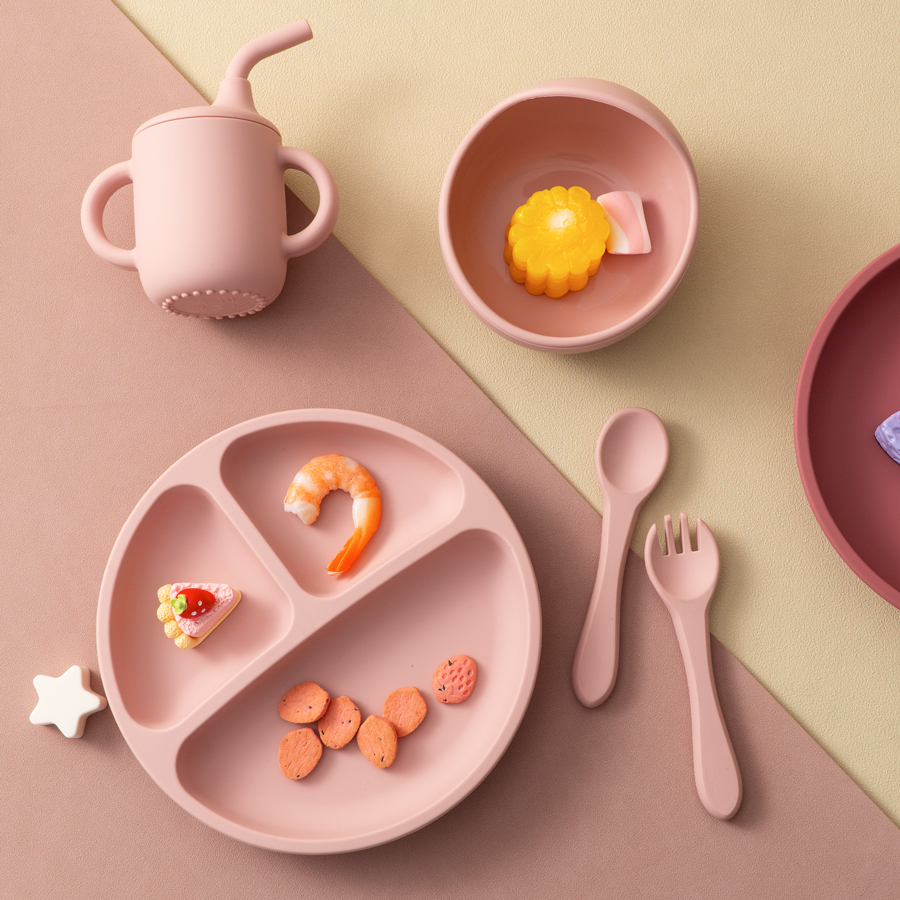 5PCS Baby Silicone Tableware S - Baby Food Universe ulasan dan harga