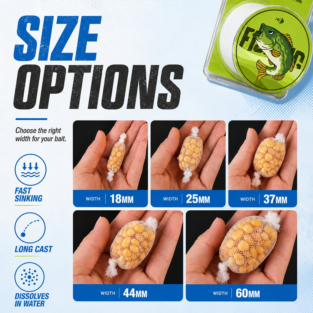 ZUKIBO NEW PVA Bait Feeder Bag - Mesh Feeder Bag ulasan dan harga