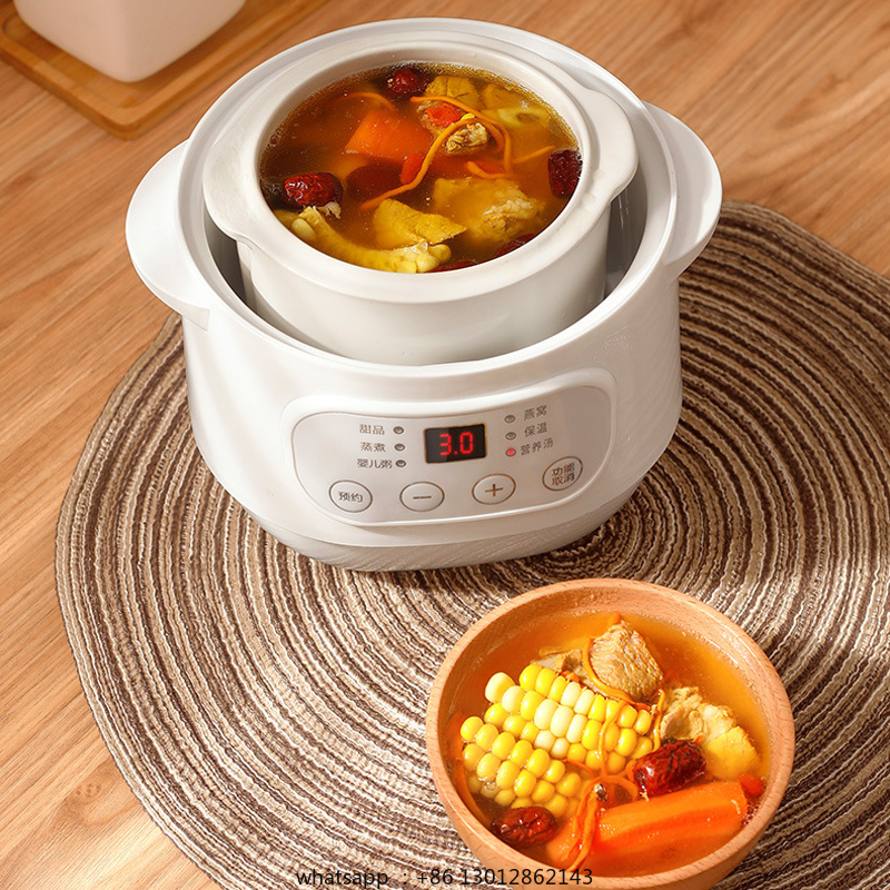 200W Electric Slow Cooker Food - Baby Food Stew ulasan dan harga