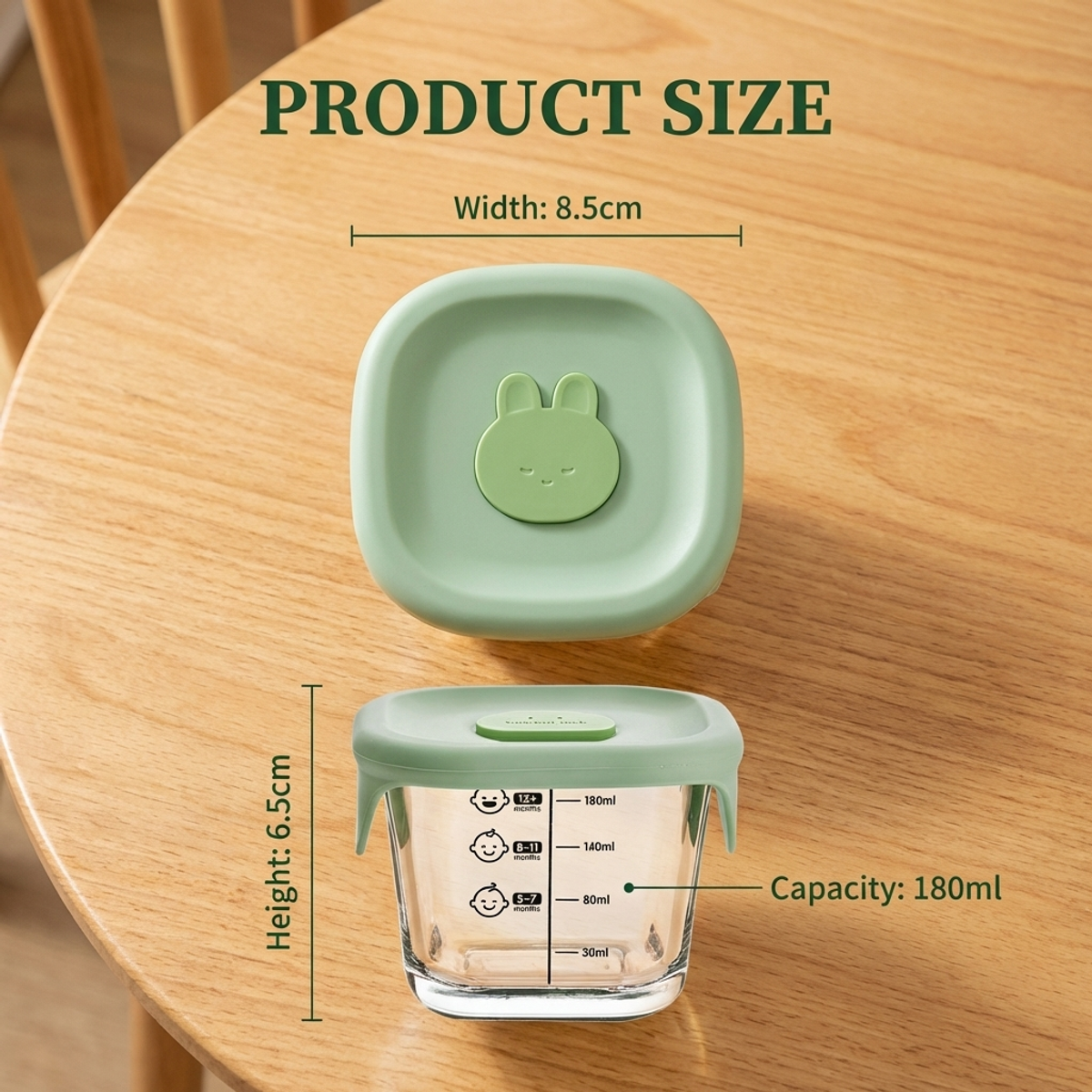 Glass Feeding Bowl with Lid–He - Baby Food Allergy Rash ulasan dan harga