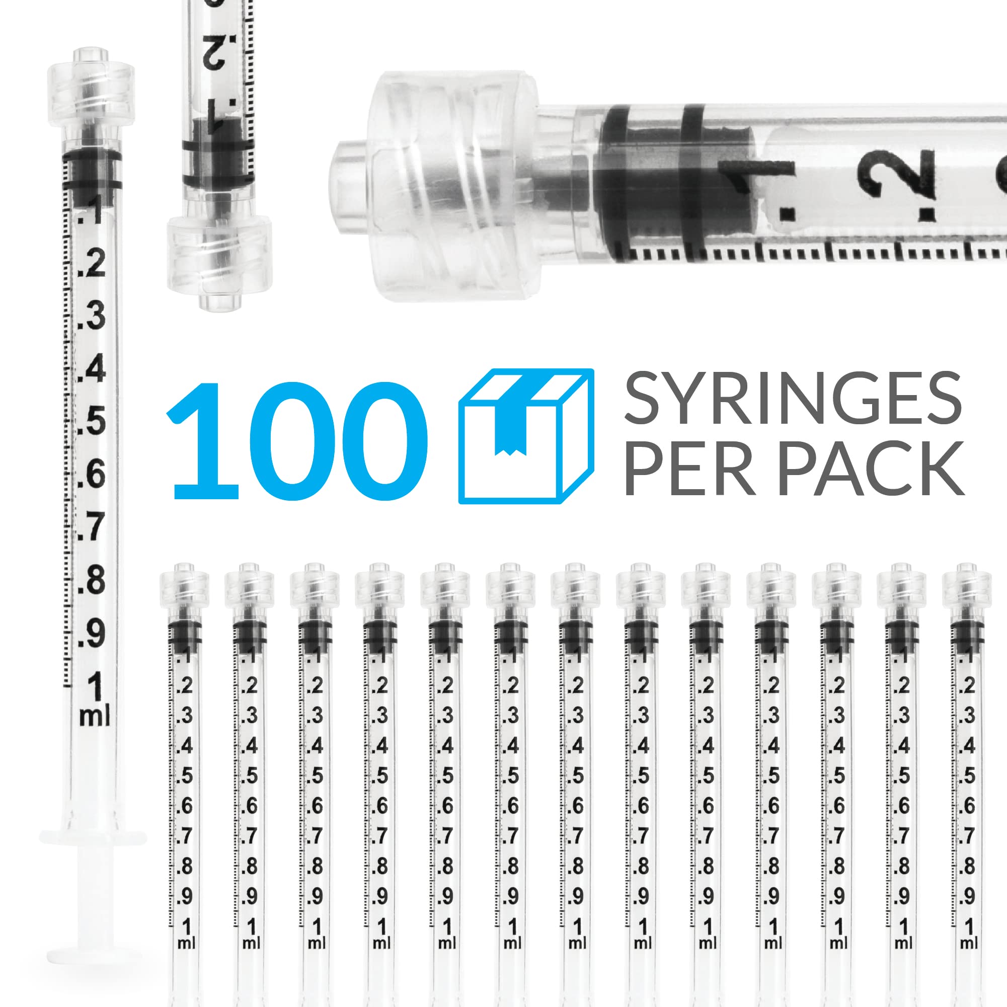 100pcs 1ml  Lab Supply Sterile - Baby Food Allergy Rash ulasan dan harga