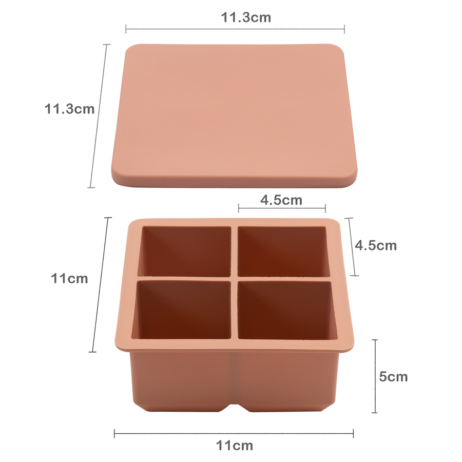 Food Grade Soft Silicone Squar - Baby Food Newborn ulasan dan harga