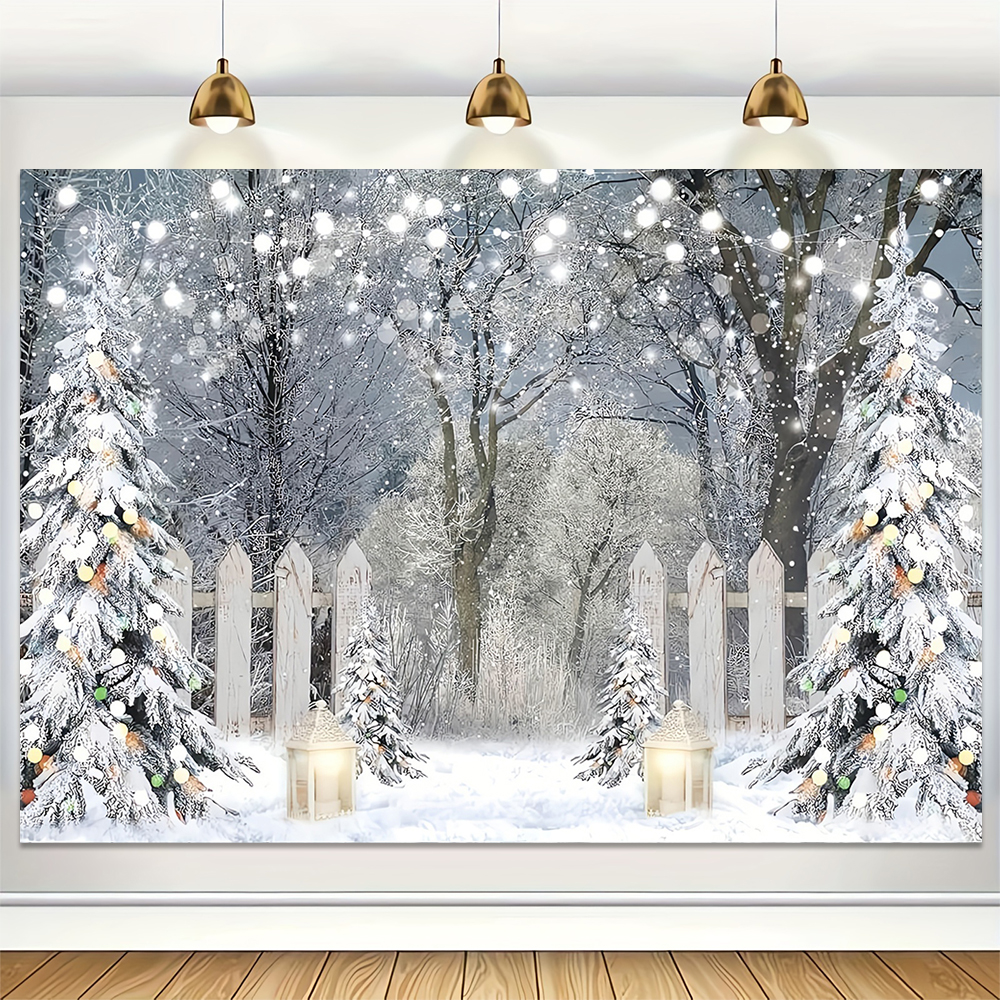 Winter Snow Scenery Backdrop X - Baby Xmas Food ulasan dan harga
