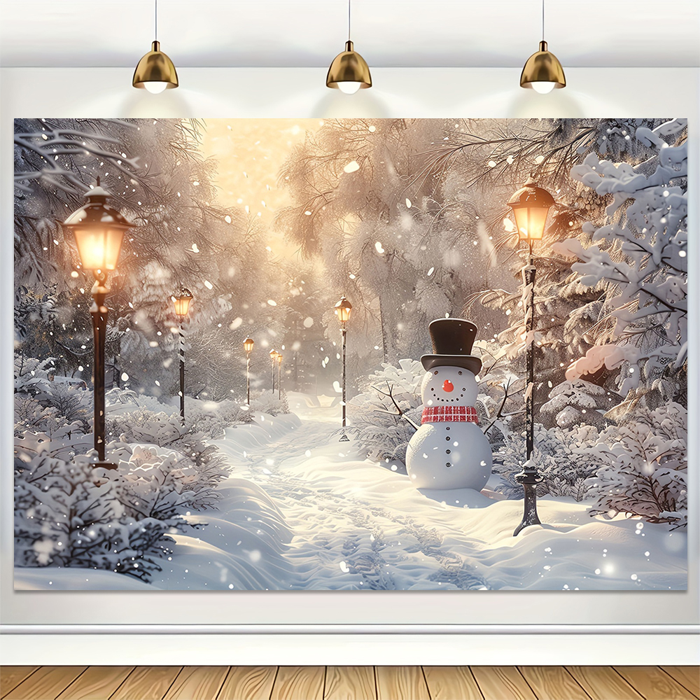 Winter Snow Scenery Backdrop X - Baby Xmas Food ulasan dan harga