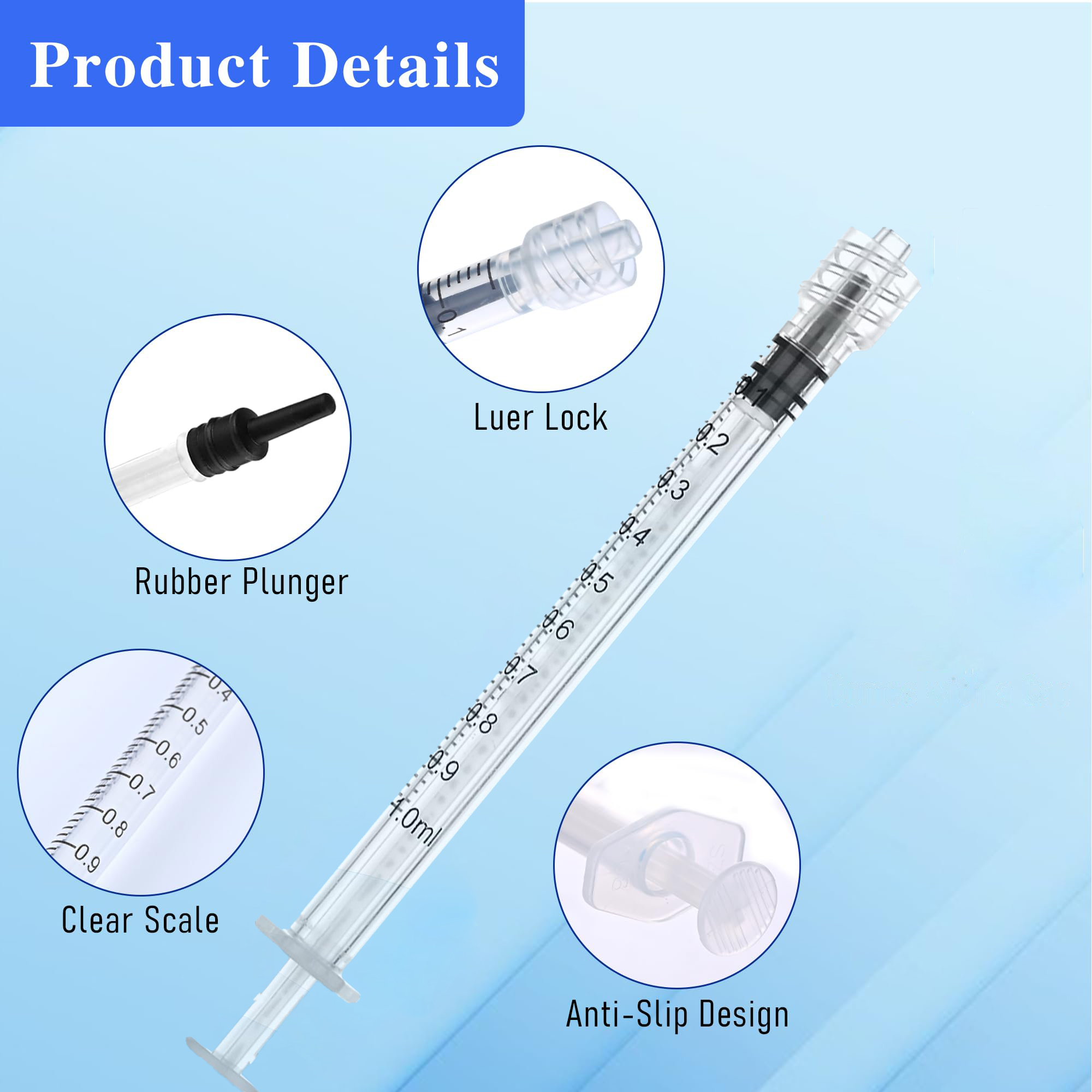 10Pcs/20Pcs/30Pcs 1ml/1cc Luer - Baby Food Allergy Rash ulasan dan harga
