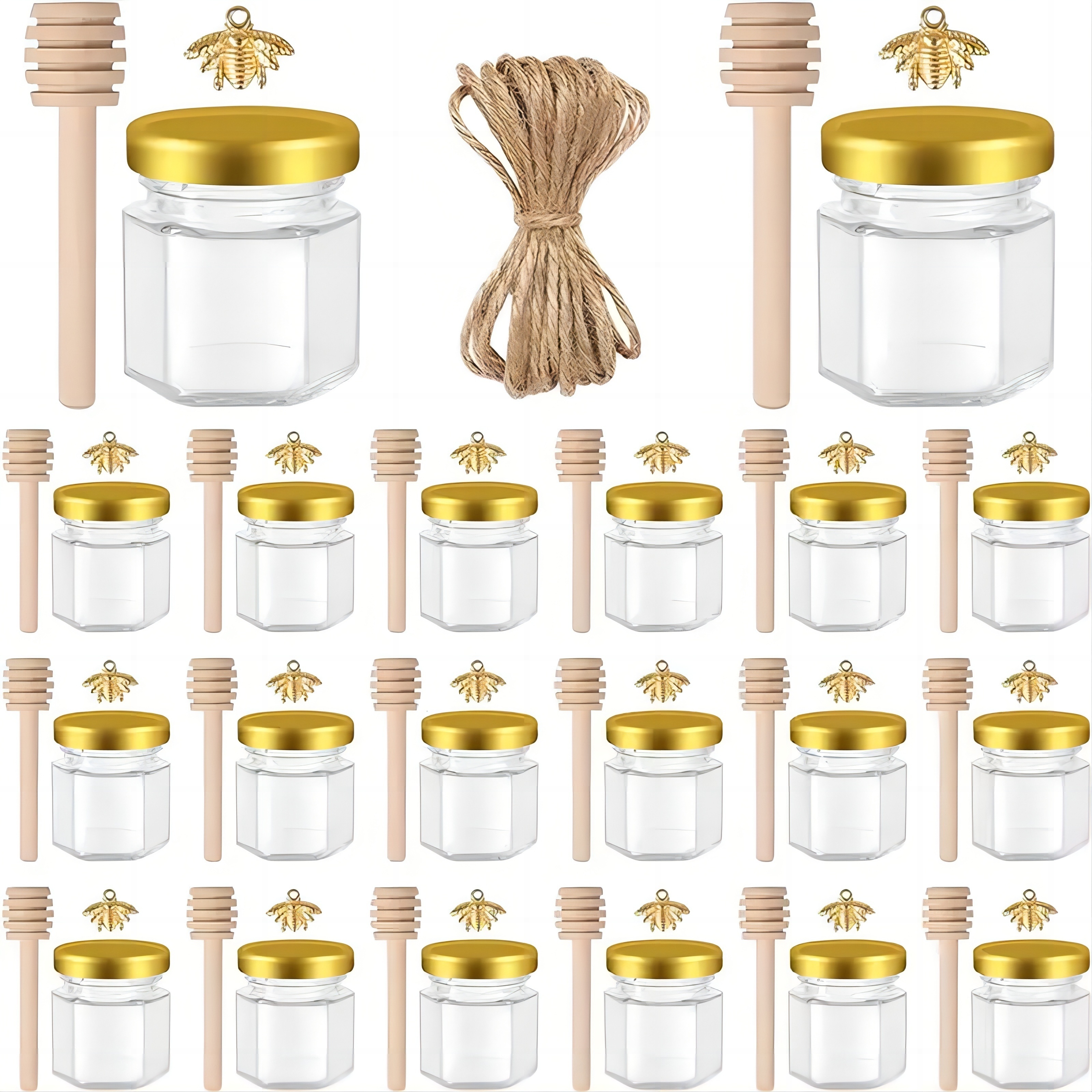 1.5 Oz Hexagon Mini Glass Hone - Baby Food In Jars ulasan dan harga