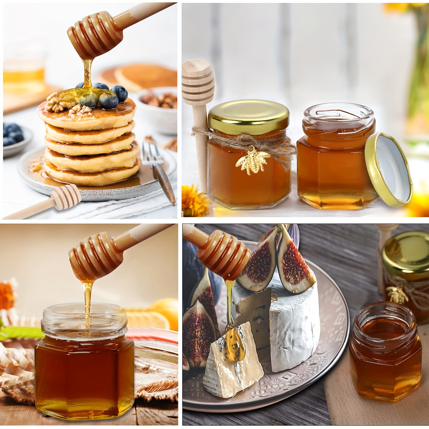 1.5 Oz Hexagon Mini Glass Hone - Baby Food In Jars ulasan dan harga