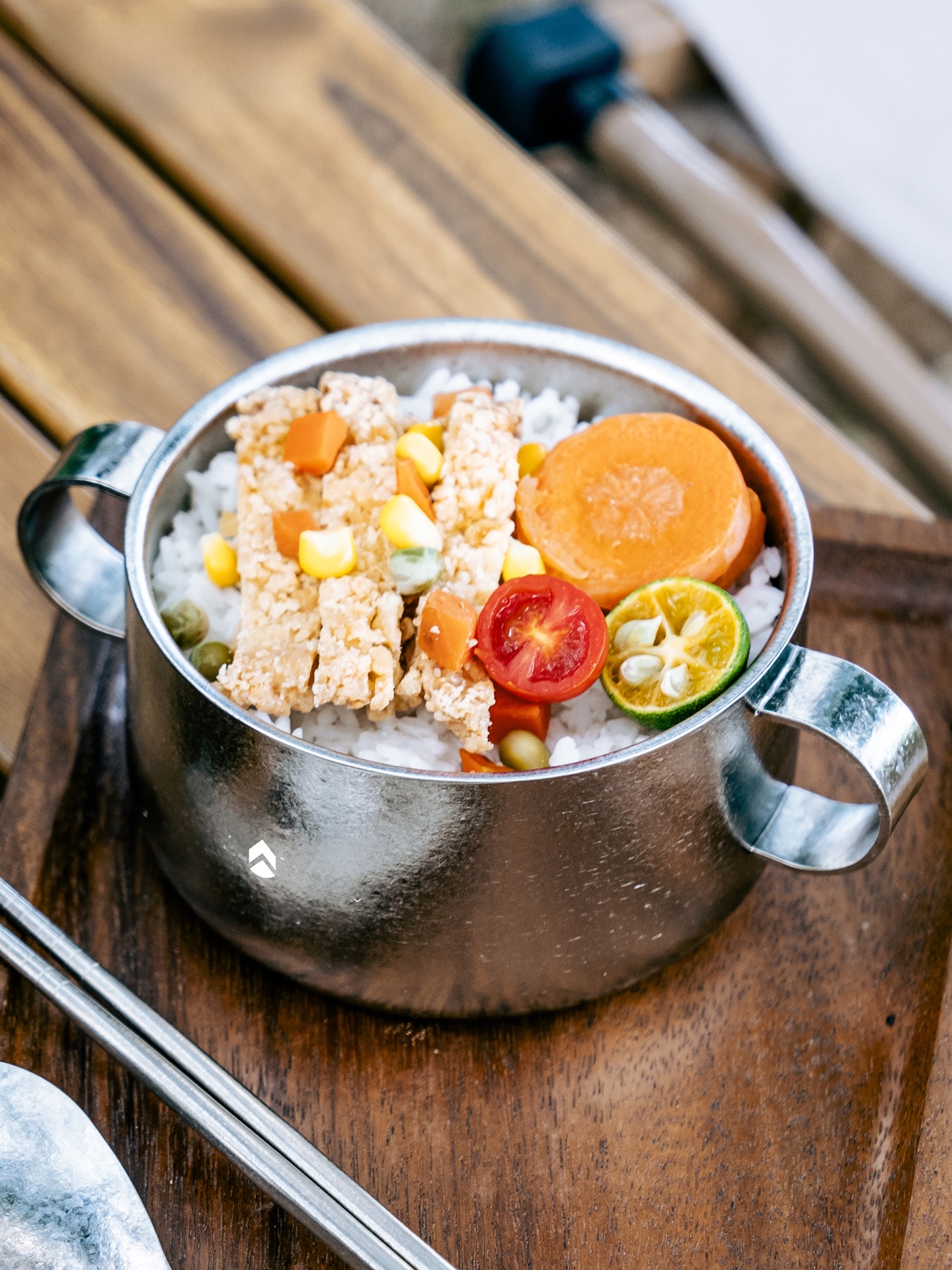 Pure Titanium Bowl Double Laye - Baby Food Healthy ulasan dan harga
