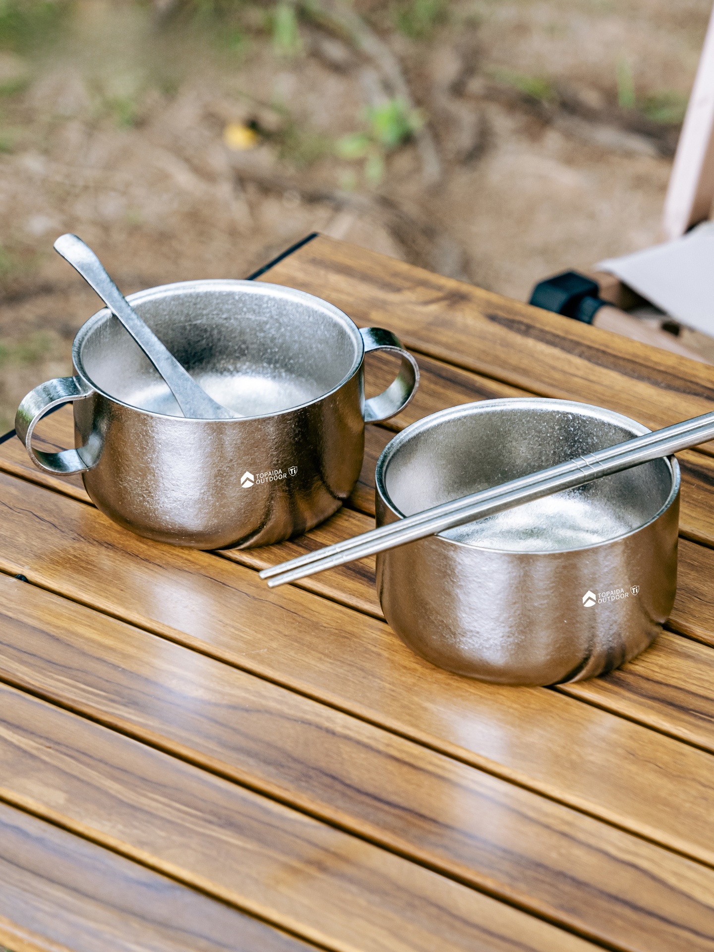 Pure Titanium Bowl Double Laye - Baby Food Healthy ulasan dan harga
