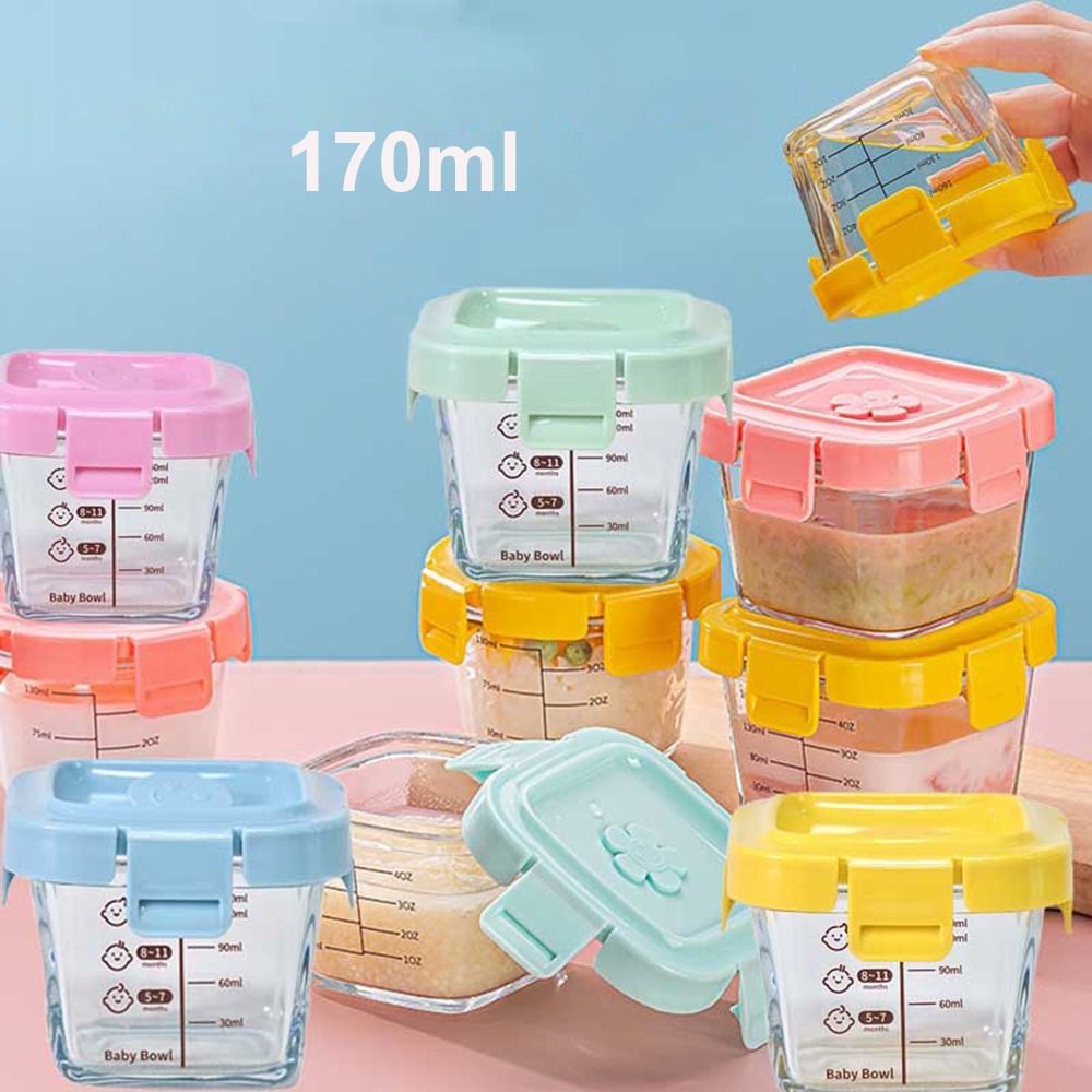 170ml Glass Food Storage Box F - Baby Food In Jars ulasan dan harga