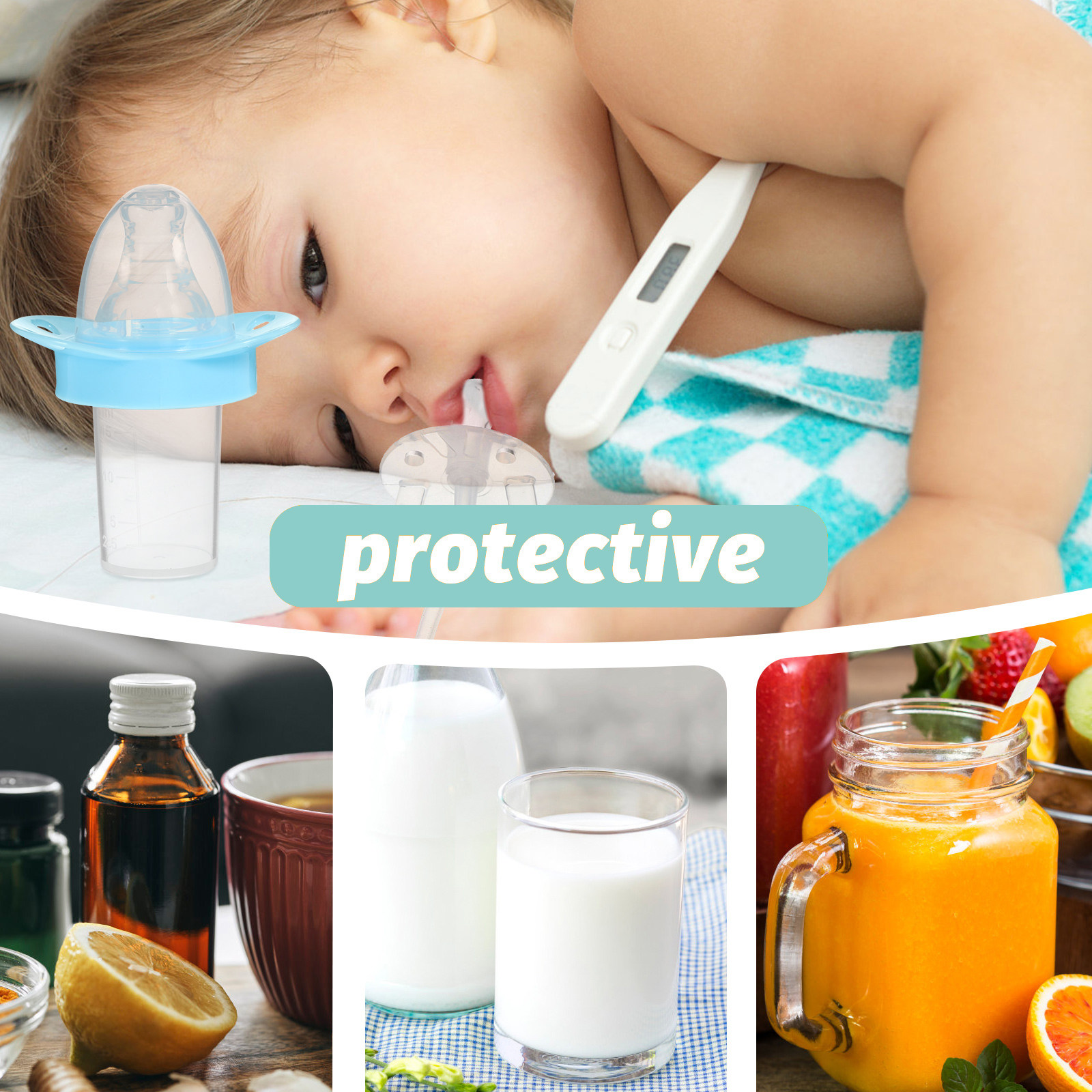 2pcs Baby Pacifier Feeder Medi - Baby Food Newborn ulasan dan harga