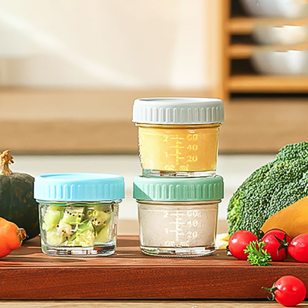 6pcs Mason Jar Glass Baby Food - Baby Food In Jars ulasan dan harga