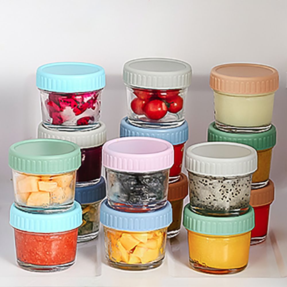 6pcs Mason Jar Glass Baby Food - Baby Food In Jars ulasan dan harga