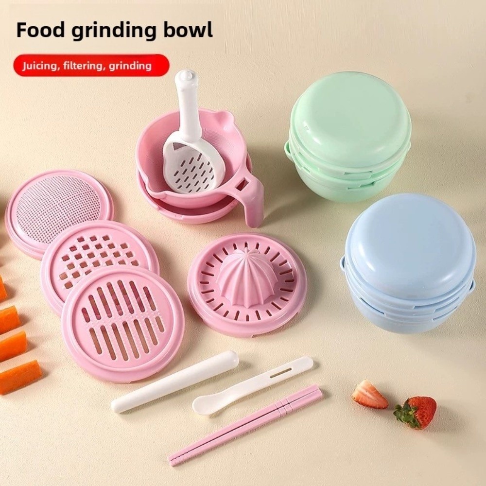 Solid color Baby Food Grinding - Baby Food Bowl ulasan dan harga