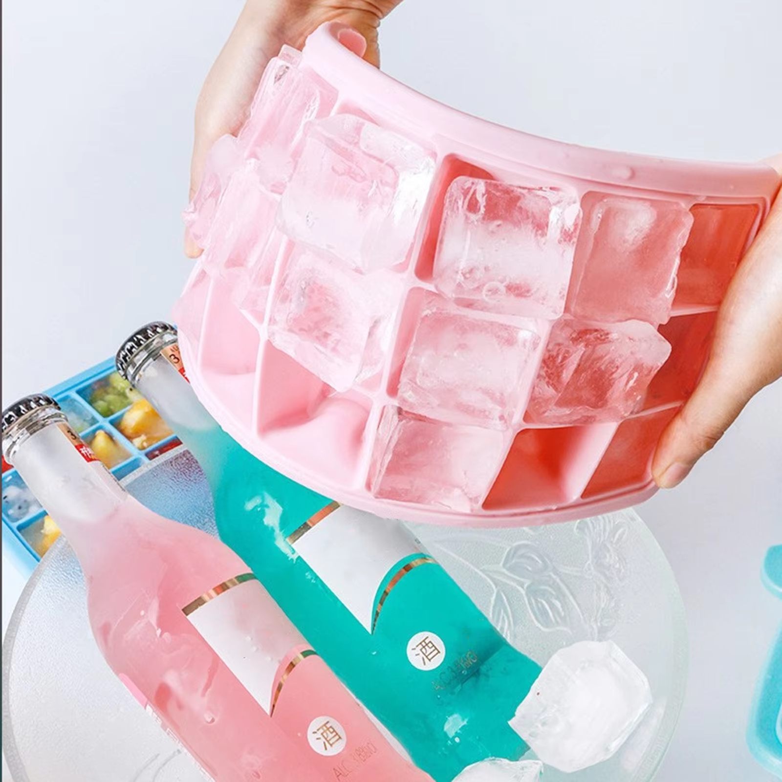 Silicone Ice Cubes Tray with L - Baby Food For 2 Year Old ulasan dan harga