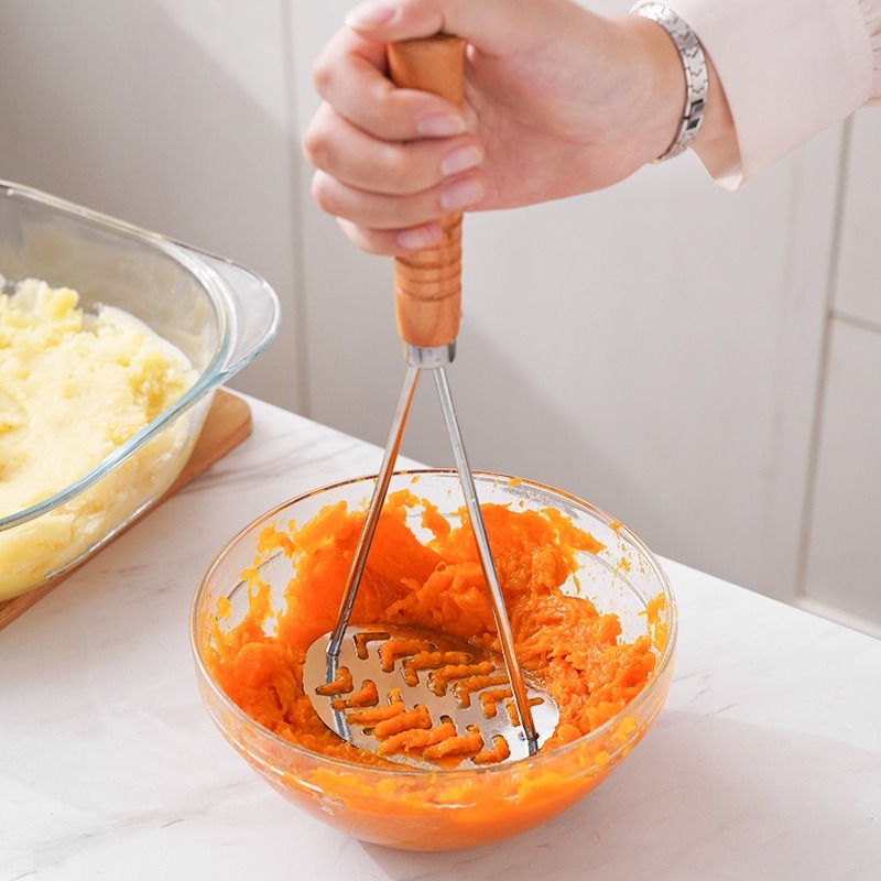 Stainless Steel Potato Masher– - Baby Food Healthy ulasan dan harga