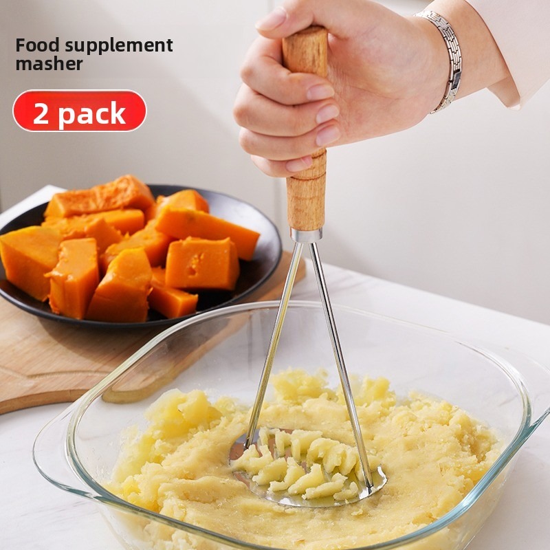 Stainless Steel Potato Masher– - Baby Food Healthy ulasan dan harga