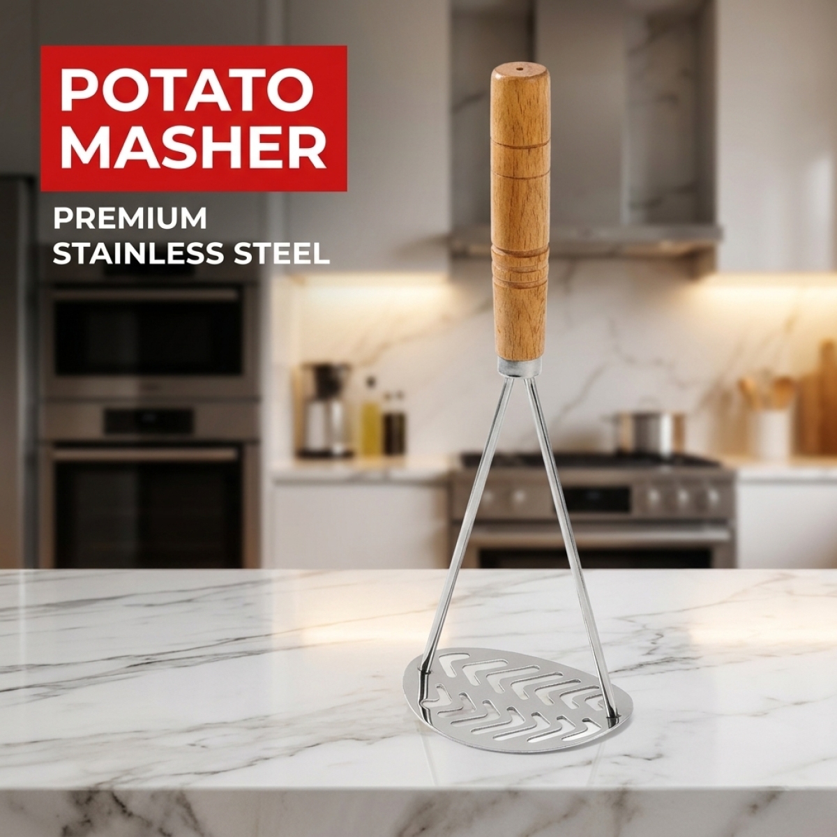 Stainless Steel Potato Masher– - Baby Food Healthy ulasan dan harga