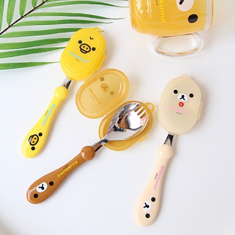 Rilakkuma Spoon Fork Integrate - Baby Food For 2 Year Old ulasan dan harga