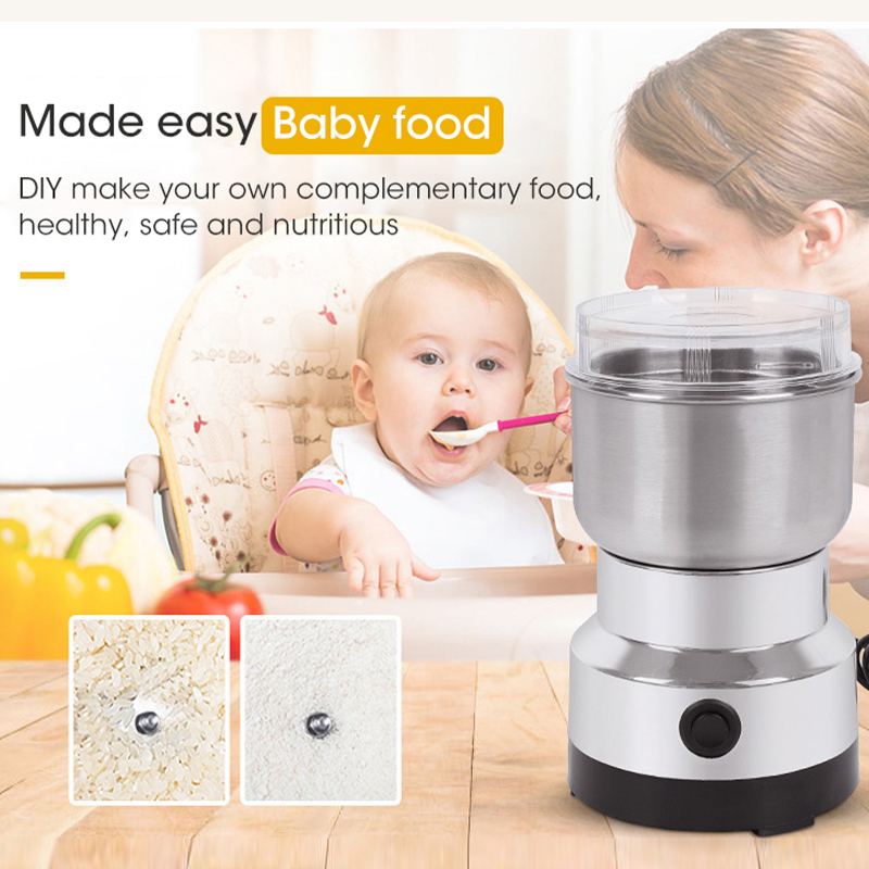 Mini Electric Grinder 4 Blades - Baby Food Masher ulasan dan harga