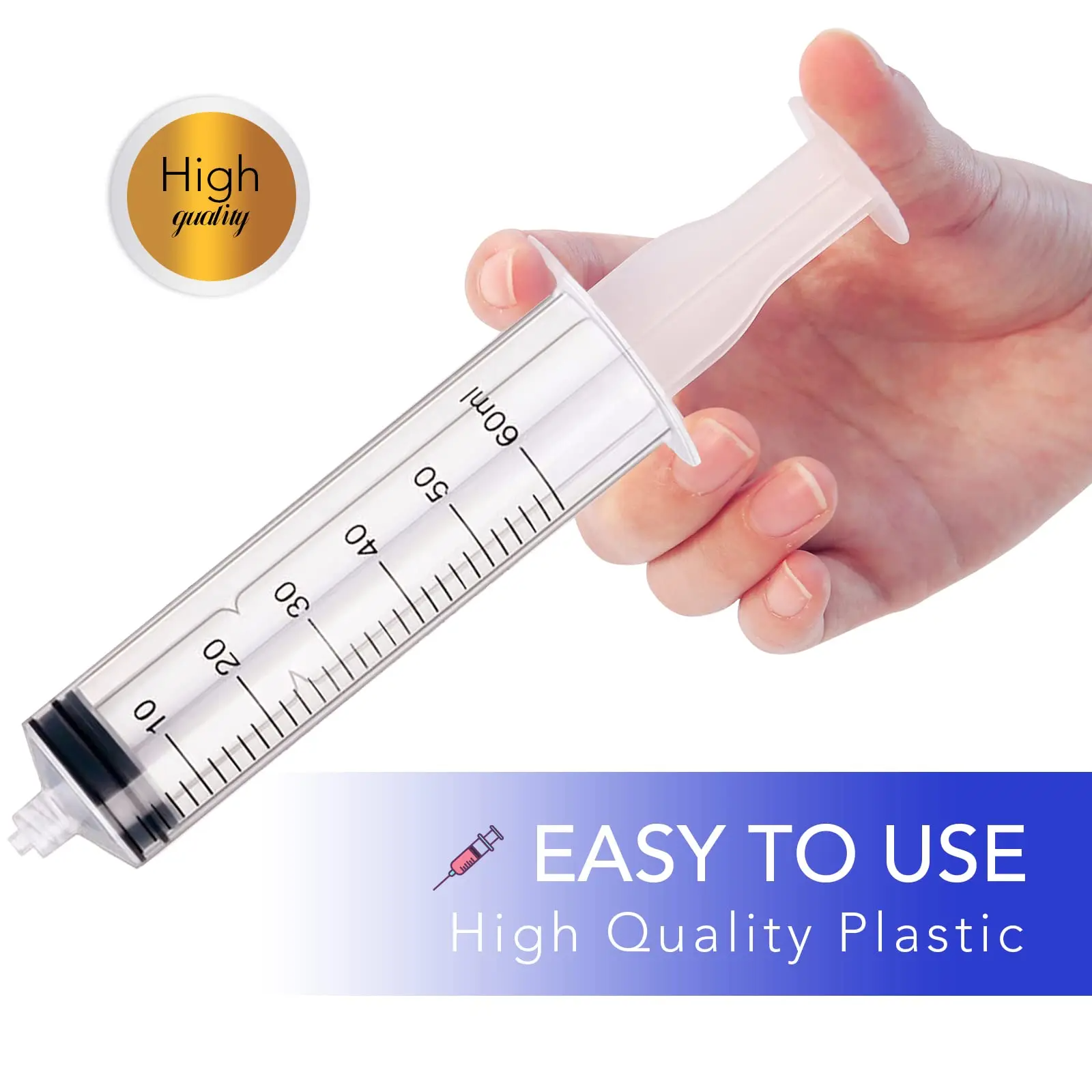 5-20Pcs 60ml Luer Lock Syringe - Baby Food Allergy Rash ulasan dan harga