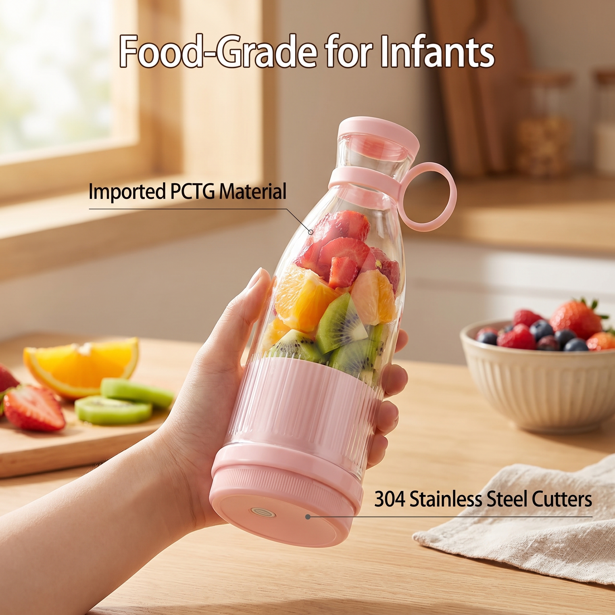 Portable Electric Juicer Cup w - Baby Food On The Go ulasan dan harga