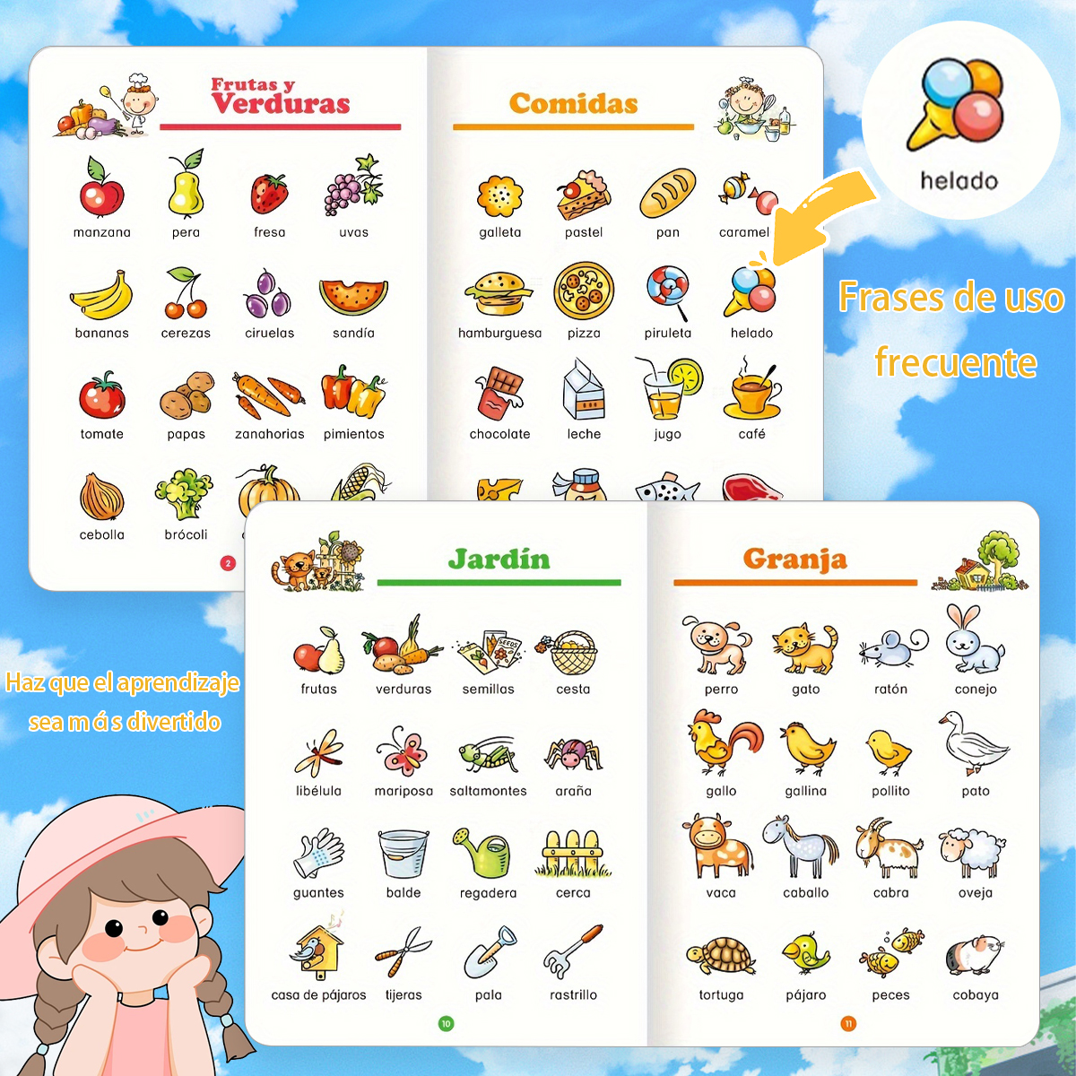 Spanish - Learning Flashcards: - Baby Food Age ulasan dan harga